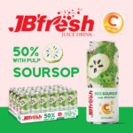 Can 500ml healthy jbfresh juice with pulp soursop