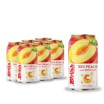 330ml healthy jbfresh juice pulp peach