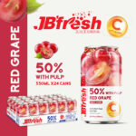 Can 330ml healthy jbfresh grape juice pulp