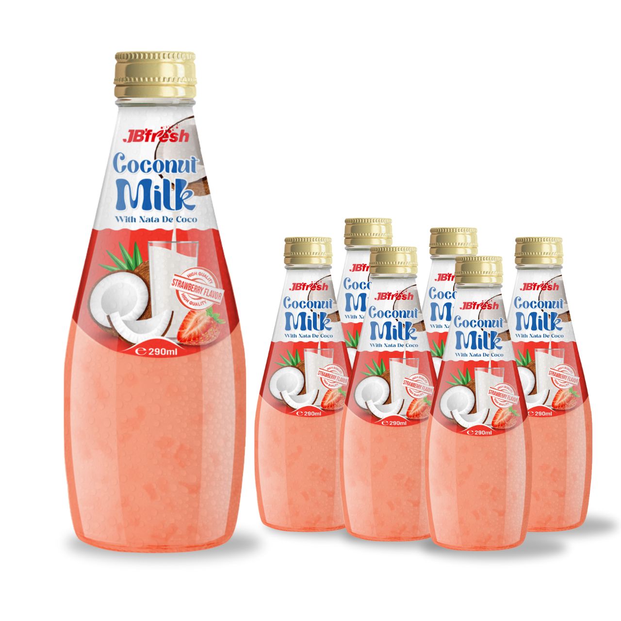 290ml delicious coconut milk strawberry