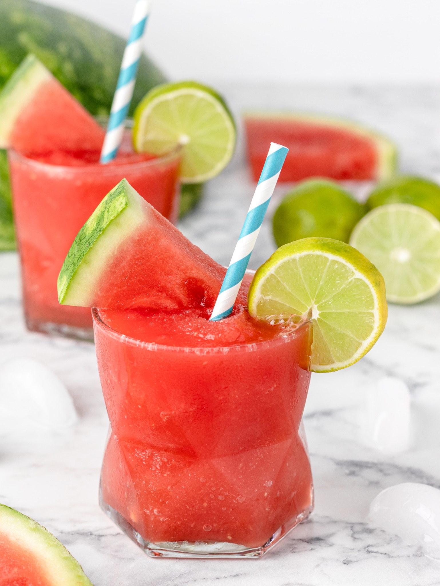 Watermelon Juice Lime Slushie