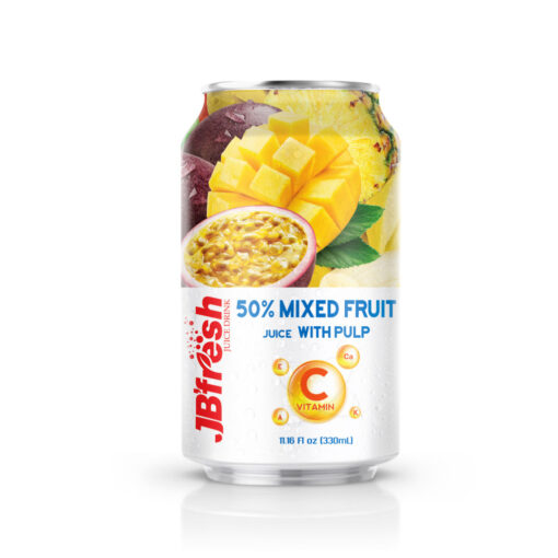 330ml jbfresh mixfruit juice with pulp enriching vitamin c