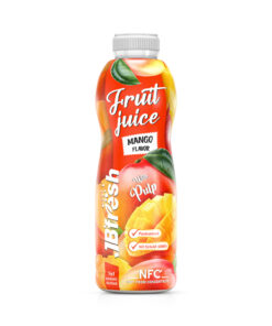 bottle 1000ml mango apple juice with pulp and no added sugar