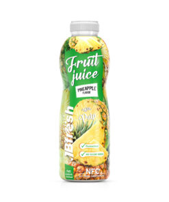 Bottle 1000ml pineapple juice with pulp and no added sugar