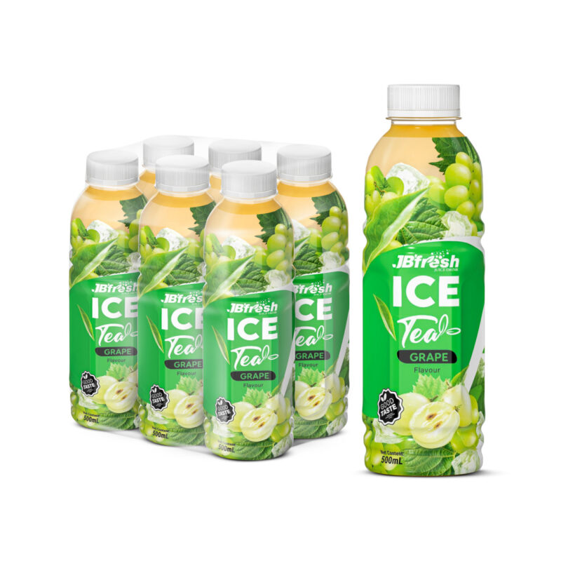 Bottle 500ml 16 9 fl oz fresh ice tea with white grape flavor (2)