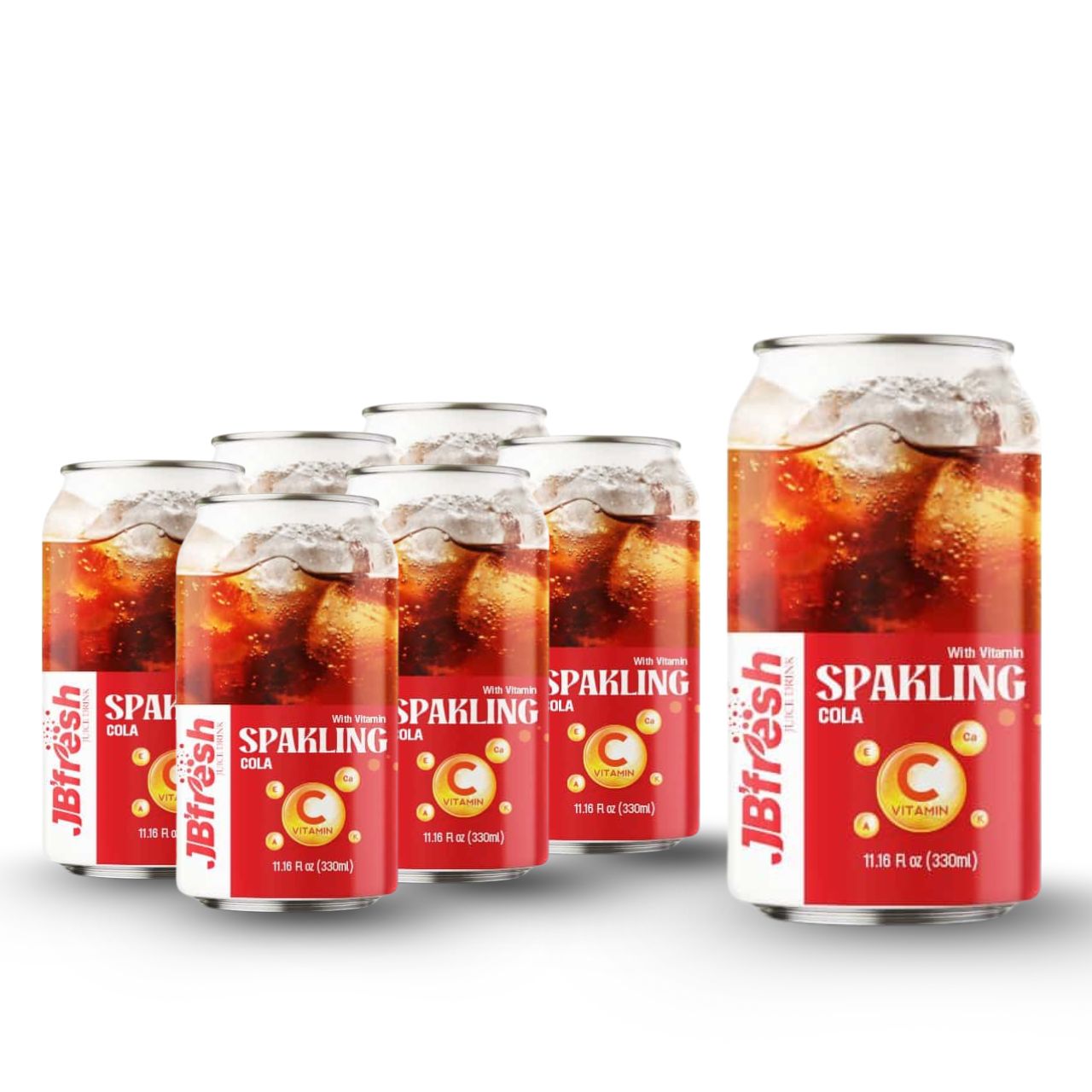 can 330ml 11 18 fl oz sparkling cola flavor with enrich vitamin
