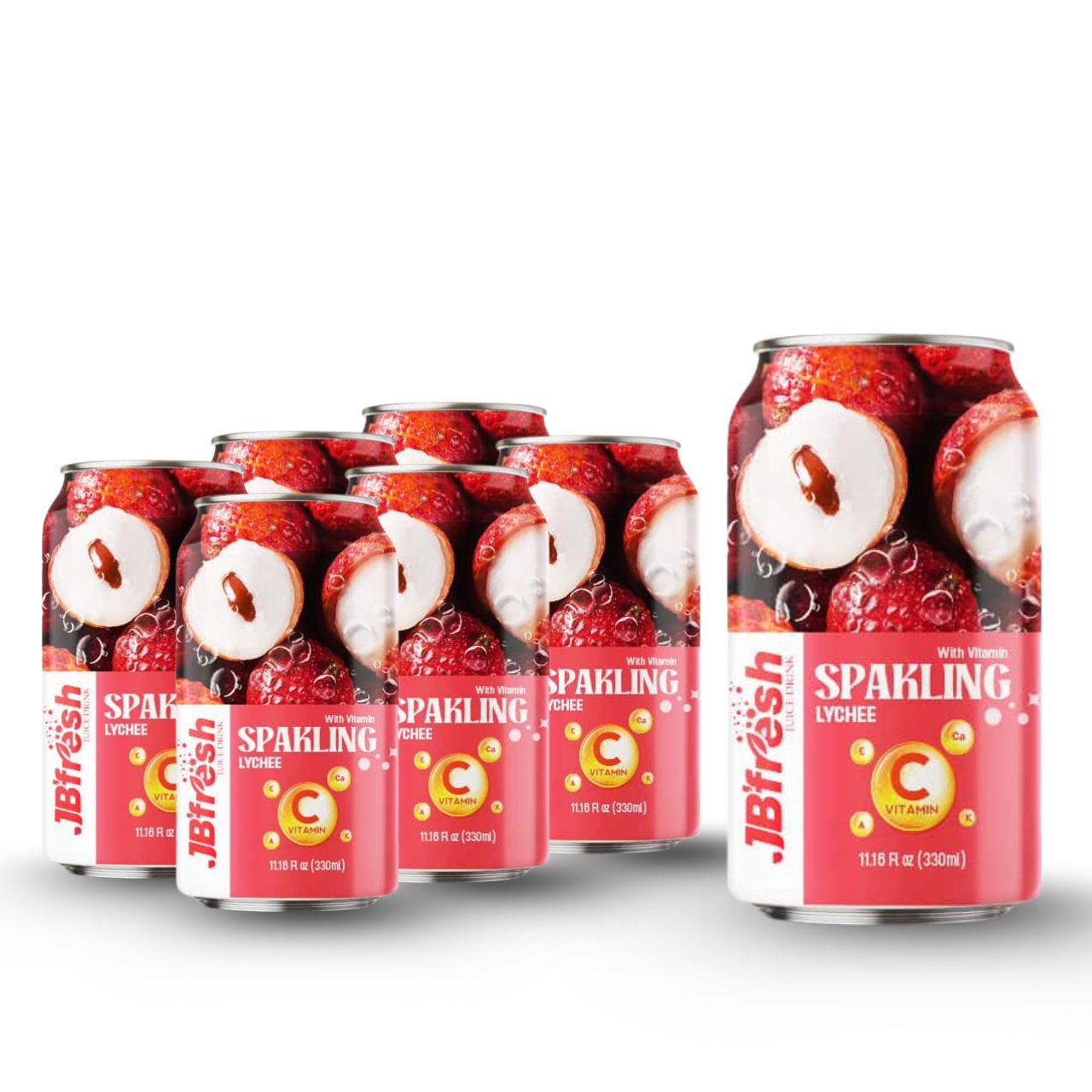can 330ml 11 18 fl oz sparkling lychee flavor with enrich vitamin