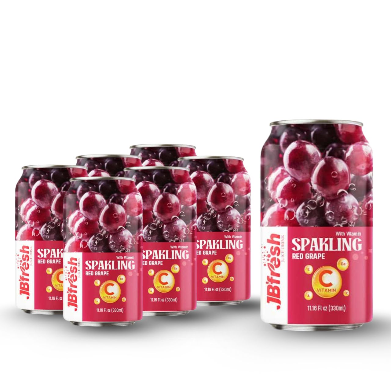 can 330ml 11 18 fl oz sparkling red grape flavor with enrich vitamin