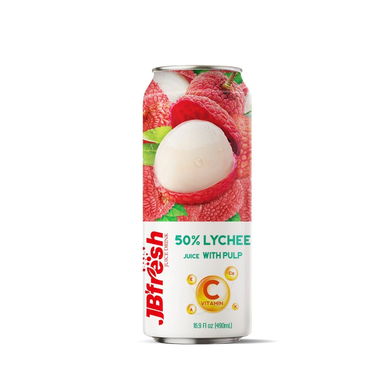 Can 490ml 16 56 fl oz lychee juice with pulp enriching vitamin c