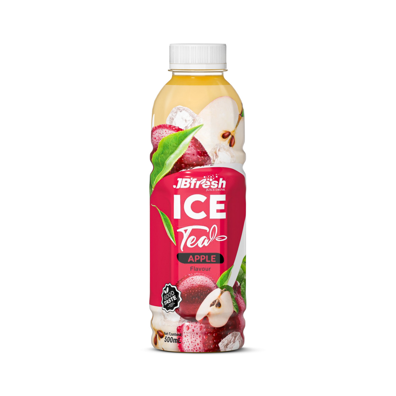 Fresh ice tea with apple flavor