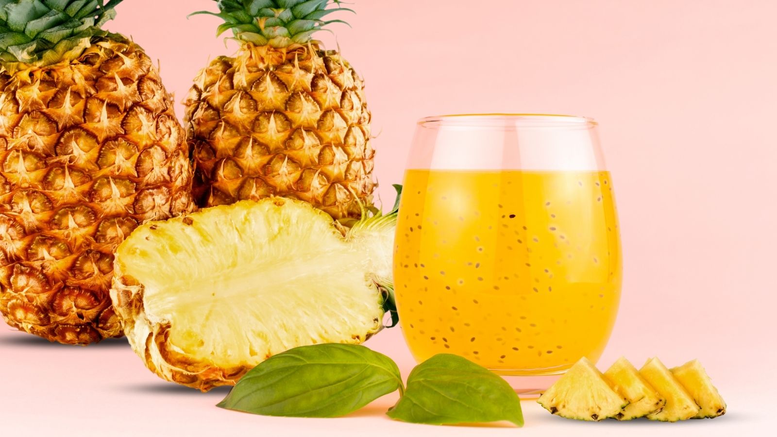 Pineapple Basil Seed Drink