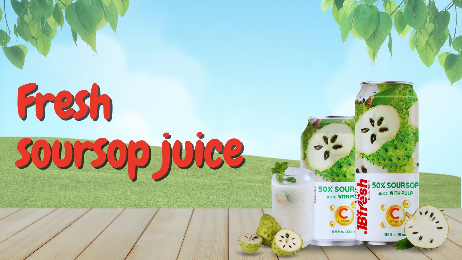 Fresh soursop juice