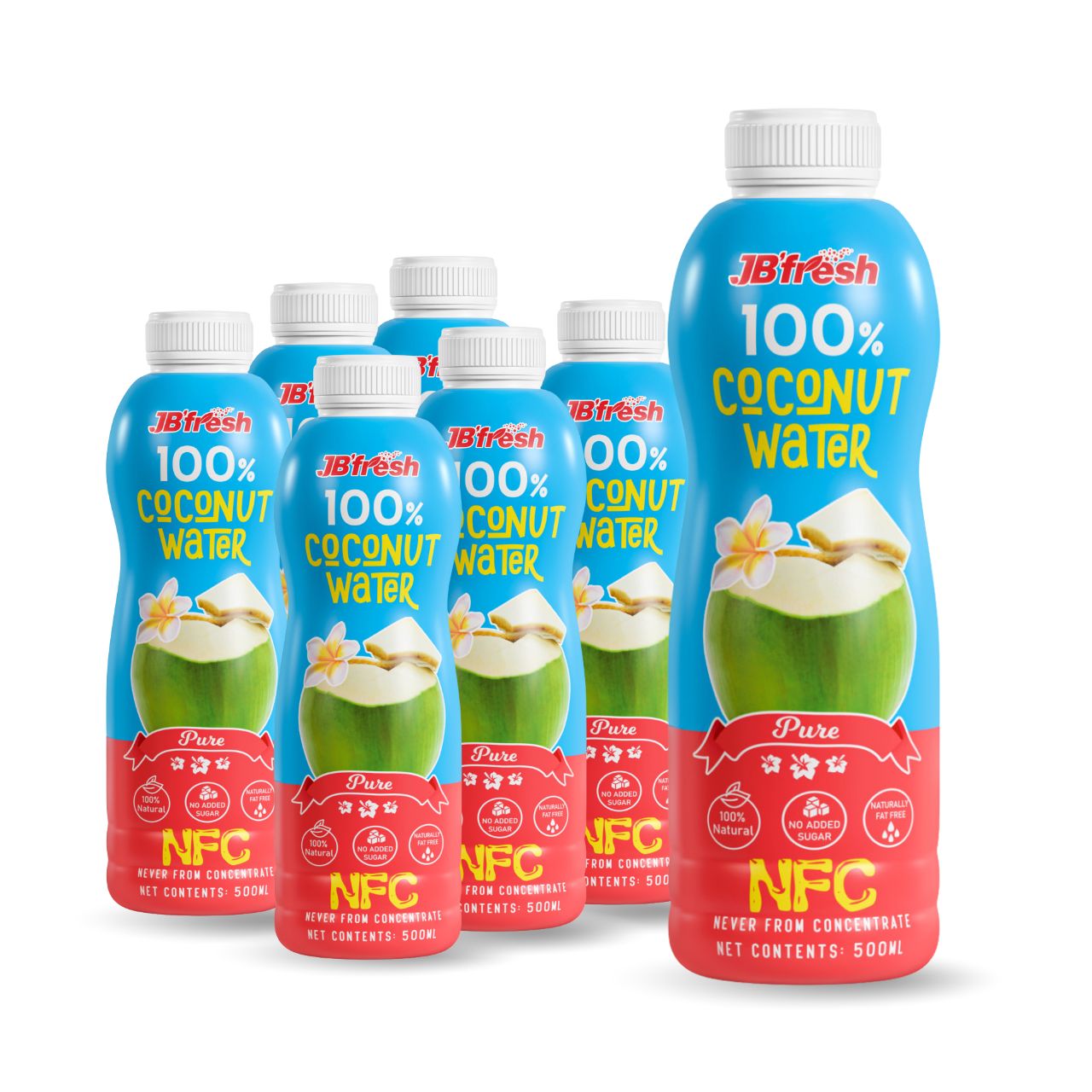 bottle 500ml 16 9 fl oz fresh 100 coconut water with no sugar added
