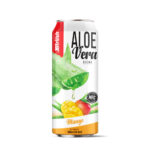 Canned 500ml 16 9 fl oz fresh aloe vera drink with mango flavor