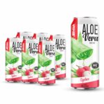 canned 500ml 16 9 fl oz fresh nfc aloe vera juice with lychee flavor