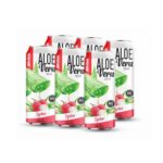 canned 500ml 16 9 fl oz fresh nfc aloe vera juice with lychee flavor 2