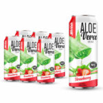 canned 500ml 16 9 fl oz fresh nfc aloe vera juice with strawberry flavor