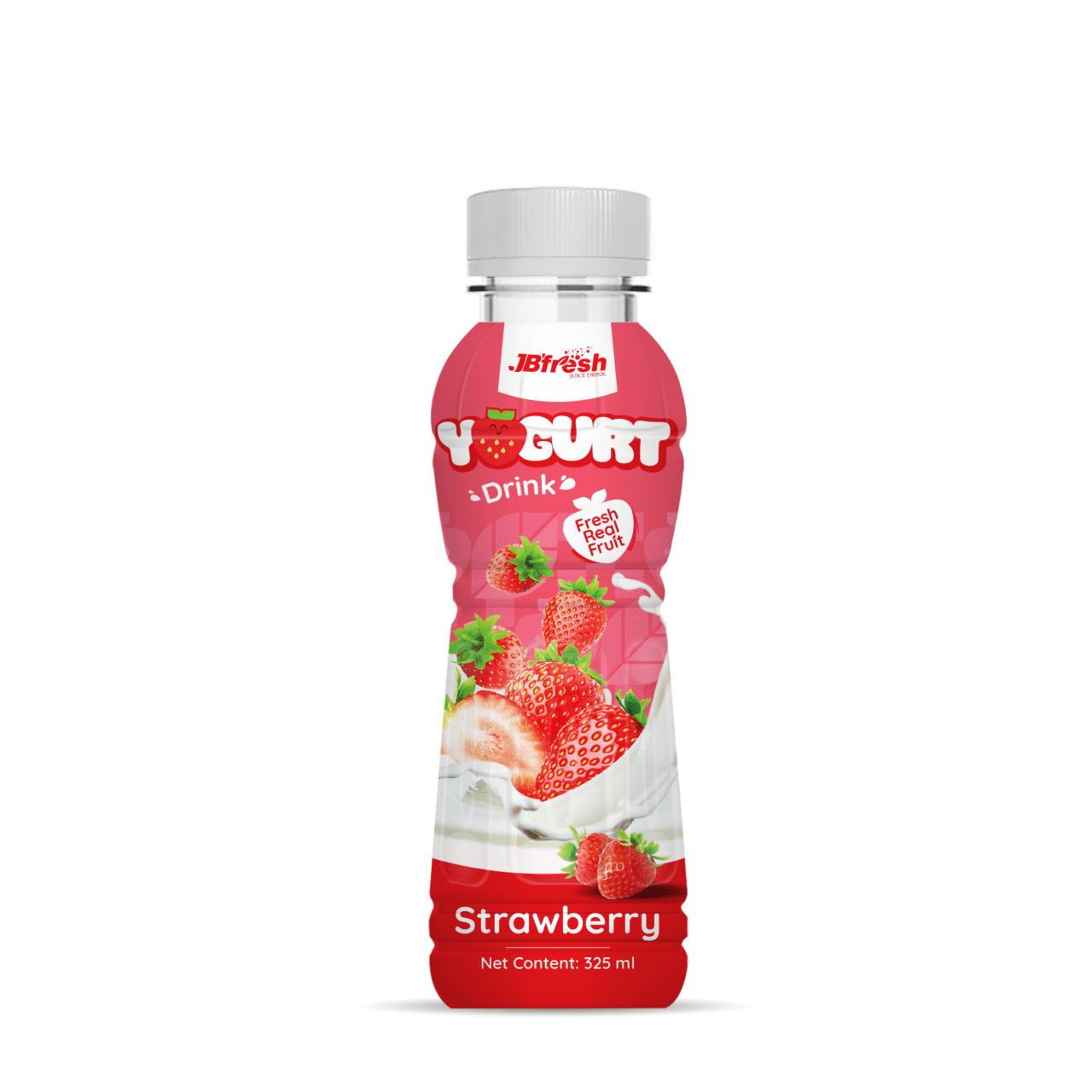 bottle 325ml 10 98 fl oz fresh yogurt drink with real strawberry flavor