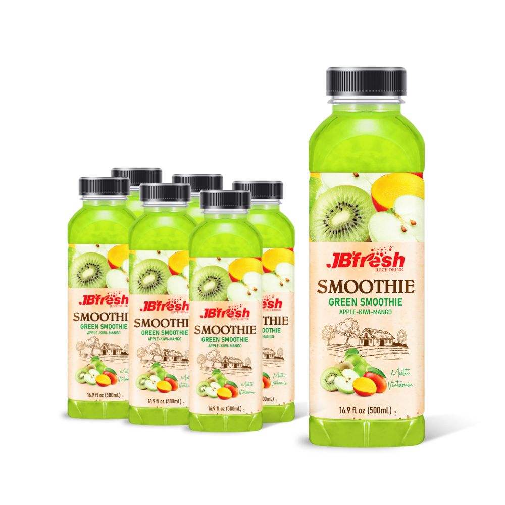 bottle 500ml 16 9 fl oz green smoothie apple kiwi mango multi vitamin 2