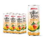 Can 320ml 10 82 fl oz fresh aloe vera drink with pulp and mango flavor