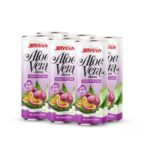 can 320ml 10 82 fl oz fresh aloe vera drink with pulp and passion fruit flavor 2