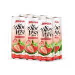 can 320ml 10 82 fl oz fresh aloe vera drink with pulp and strawberry flavor 2