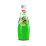glass bottle 290ml 9 81 fl oz fresh nfc chia seed drink with natural kiwi flavor