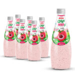 glass bottle 290ml 9 81 fl oz fresh nfc chia seed drink with natural lychee flavor (2)