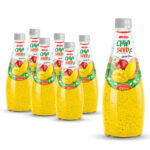 glass bottle 290ml 9 81 fl oz fresh nfc chia seed drink with natural mango flavor