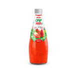 glass bottle 290ml 9 81 fl oz fresh nfc chia seed drink with natural strawberry flavor