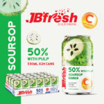 Can 330ml 11 18 fl oz soursop juice with pulp enriching vitamin c