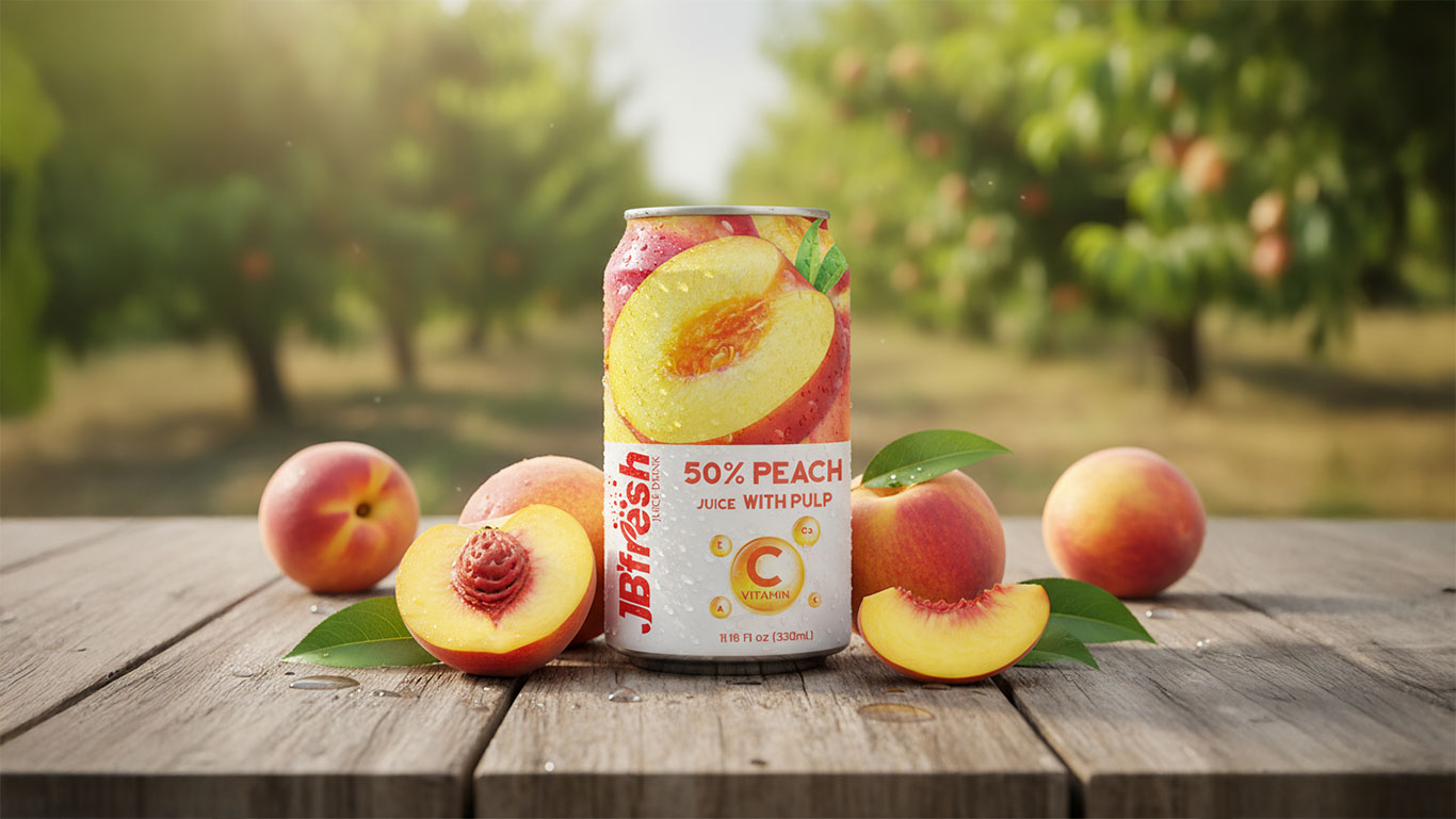 Fresh peach fruit juice (1)